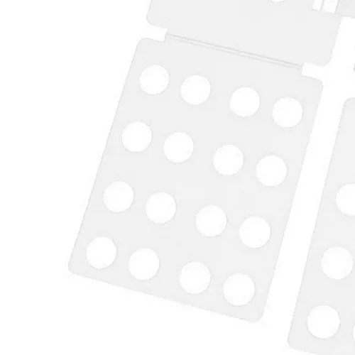 Miniatura 7 de Carpeta de ropa, tabla plegable para camisas, rápido y fácil de plegar, material de PP portátil para viajes (blanco)