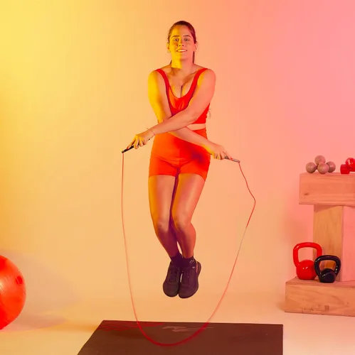 Miniatura 5 de Elite Jumps The Freestyle Rope - Cuerdas de salto de PVC para fitness, cuerdas de salto para adultos de primera calidad para fitness, cuerda de Rojo