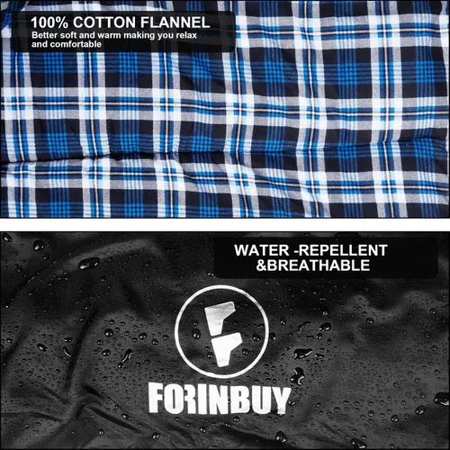 Miniatura 4 de Flannel Sleeping Bag for Adults Camping Machine Washable XL size. Waterproof & Warm Includes compression sack. Great for backpacking, hiking, or