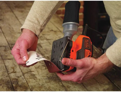 Miniatura 7 de Black+Decker BDEQS300 - Lijadora orbital de 1/4 de hoja