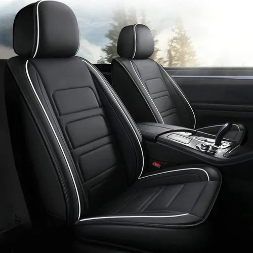 Miniatura 9 de TTX LIGHTING Fundas de asiento de automóvil para Mitsubishi Eclipse Cross 2018-2024 2025, juego completo de 5 asientos, impermeable, de piel