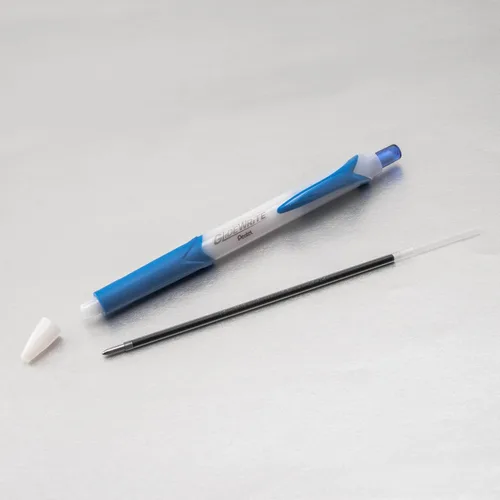 Miniatura 5 de Bolígrafo Pentel GlideWrite con tinta TechniFlo, (1.0mm) trazo medio, tinta azul claro, caja de 12 (BX910-S1)