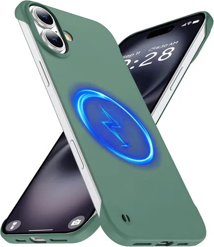 Miniatura 21 de GRECAZO Funda magnética delgada para iPhone 15 Plus de 6.7 pulgadas (2023), ultrafina, ligera, duradera, sin marco, mate, rígida, MagSafe con anillo
