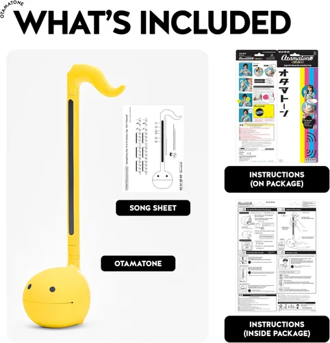 Miniatura 6 de Otamatone Classic [Edición en inglés] Instrumento musical electrónico japonés amarillo sintetizador portátil de Japón Maywa Denki para niños