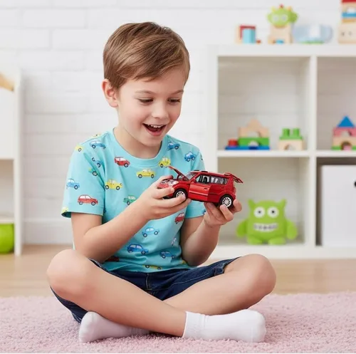 Miniatura 6 de Coches de juguete de fundición a presión, modelos de coches KIA Soul, coches de retroceso, juguete de coche con sonido y luz para niños de 3+ años