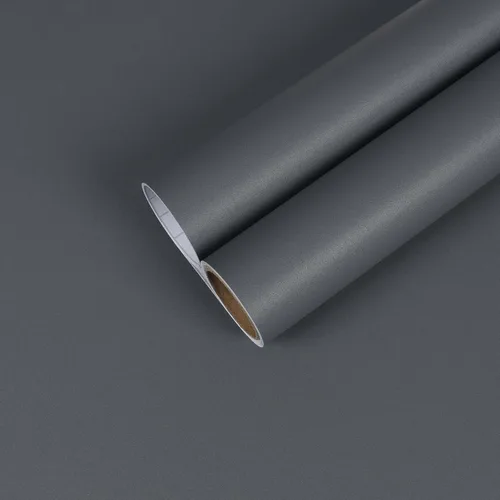 CHIHUT Papel tapiz de color gris sólido para despegar y pegar, color gris mate, papel adhesivo autoadhesivo, impermeable, extraíble, moderno, rollo