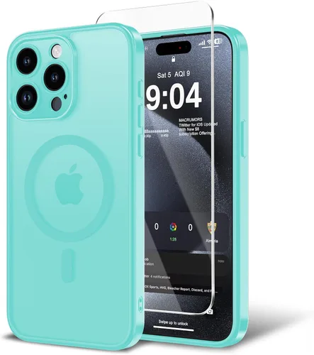 Miniatura 51 de Funda para iPhone 11 con protector de pantalla, compatible con MagSafe, ultra delgada, translúcida, mate, a prueba de golpes, color negro