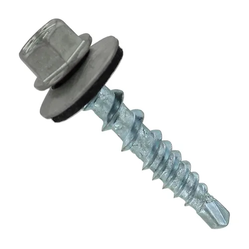 Miniatura 66 de Fasteners Plus ST Fastening Kwikseal Woodbinder Tornillos de Metal a Madera #10 X 1 Burgundy con Arandela de Goma EPDM, 250 Unidades - Diseñados