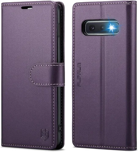 Miniatura 9 de FLIPALM Funda tipo cartera para Samsung Galaxy S10e de 5.8 pulgadas (no S10 6.2 pulgadas), con bloqueo RFID, tarjetero de crédito con bloqueo RFID