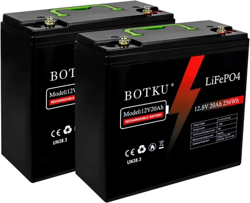 Miniatura 8 de Batería de litio LiFePO4 de 12 V y 10 Ah de ciclo profundo, batería recargable de fosfato de hierro y litio de 3000+ ciclos con BMS de 10 A