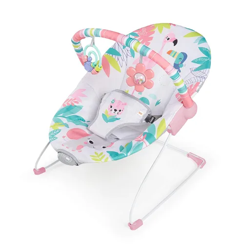 Miniatura 11 de Bright Starts Silla Mecedora para Bebé con Vibraciones Relajantes - Asiento para Bebés - Desmontable - Barra de Juguetes, Pies Antideslizantes, 0-6