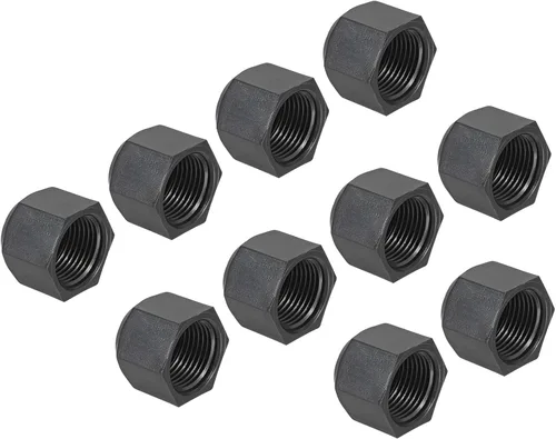 Miniatura 13 de PATIKIL Tapón de plástico de 5/8 pulgadas, rosca hembra 7/8-14UNF, 5 piezas de 45 grados SAE Flare tubo de montaje de válvula tapón para aire