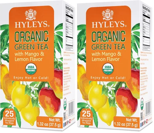 Miniatura 9 de Hyleys Té verde orgánico sabor a bayas de acai y arándanos - 25 bolsas de té