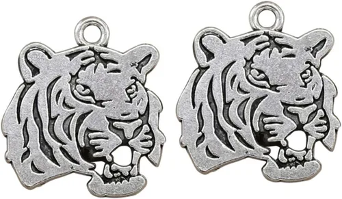 Miniatura 2 de EXCEART Juego de 30 llaveros de acero inoxidable para regalo, aretes retro, para oficina en casa, regalo de negocios, llavero de animal, colgante