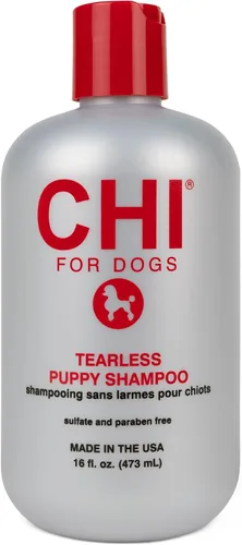 CHI Champú sin lágrimas para cachorros - Lavado suave para pelajes jóvenes - La mejor fórmula suave para cachorros - Sin sulfatos y parabenos - pH