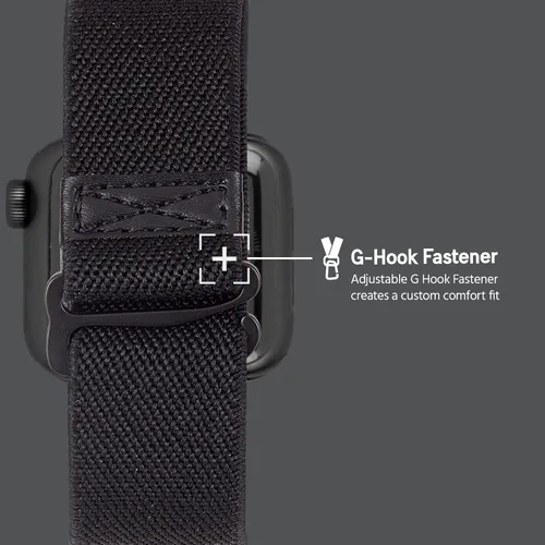 Miniatura 4 de Pelican - Correa de reloj de 1.654-1.732 in - Serie PROTECTOR - Compatible con Apple Watch Series 6, SE, 5, 4, 3, 2, 1 - Negro