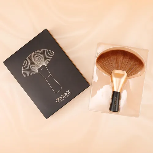 Miniatura 9 de docolor Cepillo de acabado en polvo, cepillo multiusos para rostro y cuerpo, cepillo de maquillaje profesional para uso en salones, perfecto