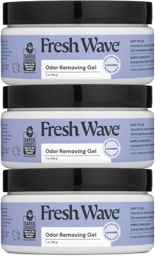 Miniatura 9 de Fresh Wave Gel eliminador de olores, 7 onzas, paquete de 3 absorbentes de olores para el hogar, alivio de olores más seguro, eliminador de olores