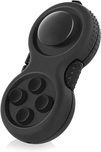 Juego Original de Juguete Fidget, Controlador Clásico de Goma Juguete Fidget de Concentración con 8 Funciones Fidget y Cordón - Excelente para
