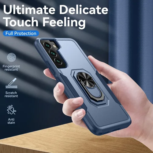 Miniatura 5 de Funda compatible con Samsung Galaxy S22 con protector de pantalla (no para S22+), resistente a prueba de golpes, funda de teléfono de cuerpo