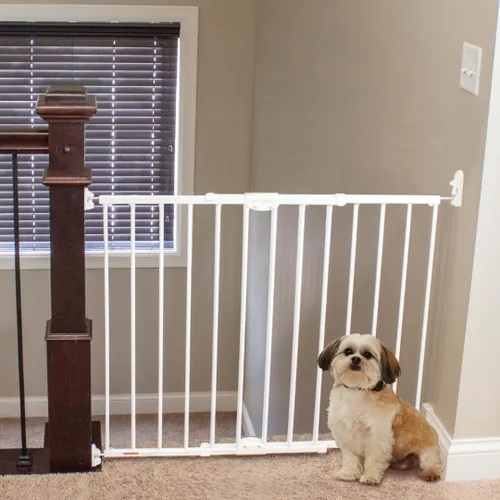 Miniatura 9 de MyPet Puerta para mascotas Windsor: puerta para perros de 28.68" - 47.85" de ancho. Soporte de hardware, puertas para perros para la casa, puerta