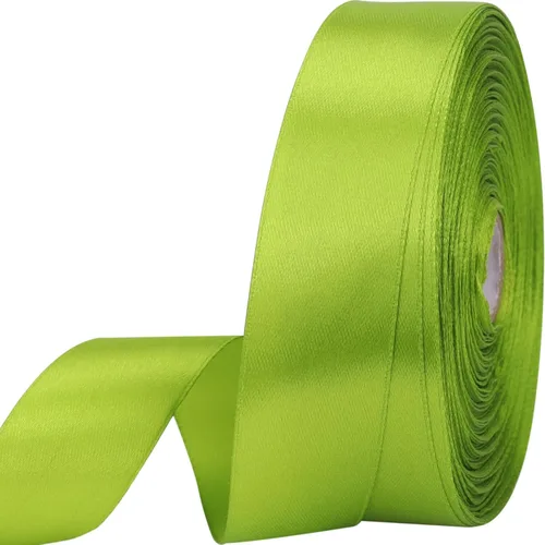 Miniatura 52 de Cinta de satén dorada de 1 pulgada de 50 yardas para envolver regalos, bodas, manualidades, Navidad, Pascua, flores, cabello, decoraciones de Dorado