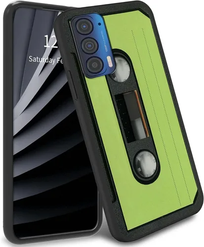 Miniatura 28 de Funda delgada para Moto Edge 2021 TPU con diseño de hojas de arte, cubierta de protección de cuerpo completo de goma de gel suave para Motorola Edge