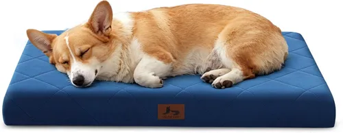 Miniatura 10 de Tapete ortopédico XL para perros extra grandes, cama impermeable para perros con funda extraíble, cama lavable para mascotas, 41 x 28 pulgadas,