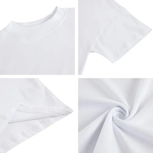 Miniatura 4 de Womens Casual Short Sleeve Mock Neck T Shirts Summer Loose Fit Basic Plain Tee Tops