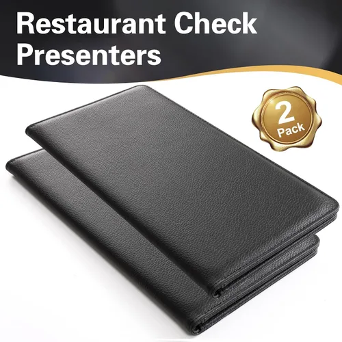 Miniatura 2 de CoBak Presentadores de Cheques para Restaurante, Soporte para Tarjetas de Cheques de Invitados, Soporte para Facturas de Restaurante, Presentadores