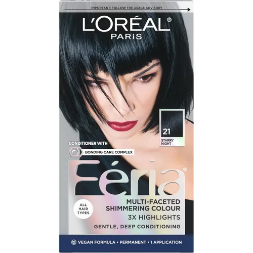 Miniatura 36 de L'Oreal Paris Feria - Tinte permanente multifacético y brillante, 60 Crystal Brown (castaño claro), paquete de 1 60 marrón claro
