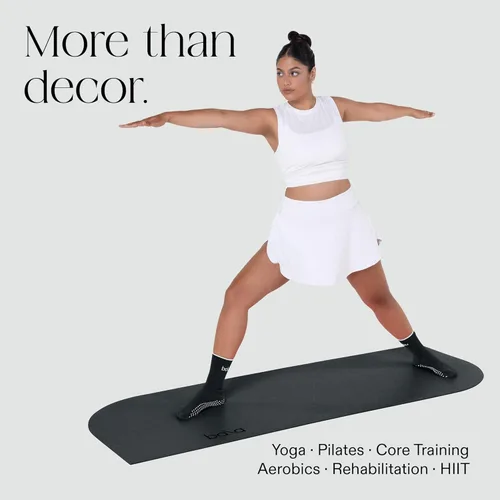 Miniatura 4 de Bala Esterilla de yoga para gimnasio en casa – Alfombrilla de ejercicio antideslizante para entrenamiento en casa, estiramiento, pilates, aeróbicos