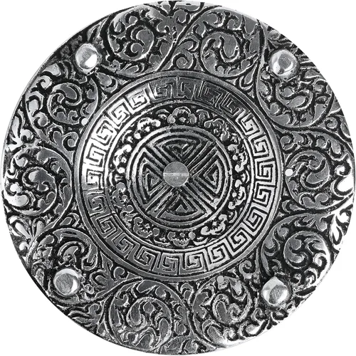Miniatura 8 de Incense Garden Soporte para quemador de incienso tibetano, aluminio reciclado para conos de incienso, 4 pulgadas