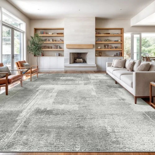 Miniatura 37 de zesthome Alfombras de 5 x 7 pulgadas - Alfombra lavable resistente a las manchas, alfombras modernas abstractas para sala de estar, dormitorio
