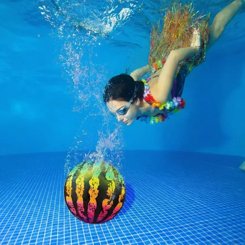 Miniatura 5 de Juego de pelota de piscina - Pelota de piscina de 9 pulgadas Juguetes inflables de piscina con adaptador de manguera, juego de piscina
