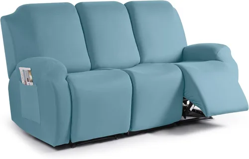Miniatura 58 de TAOCOCO Funda para sofá reclinable, 3 piezas de fundas de tela de poliéster elástica para sofá reclinable de 3 asientos, protector de muebles suave