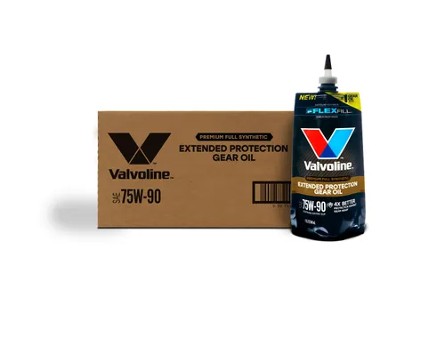 Miniatura 14 de Valvoline Flexfill SAE 75W-90 Aceite para engranajes sintético completo 1 cuarto de galón, caja de 4