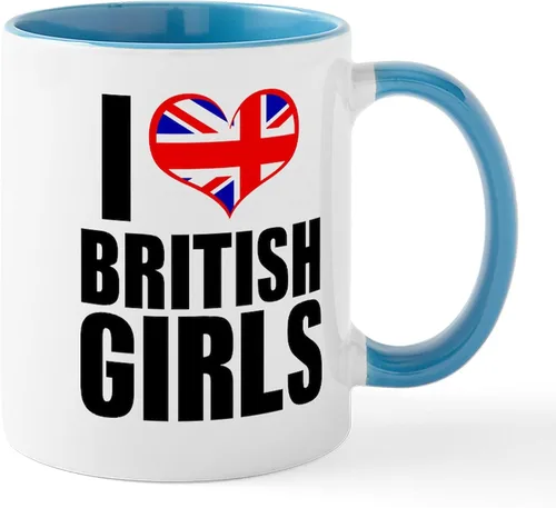 Miniatura 106 de CafePress Born American, British By Hea Taza de café de cerámica de 11 oz (11.0 fl oz)