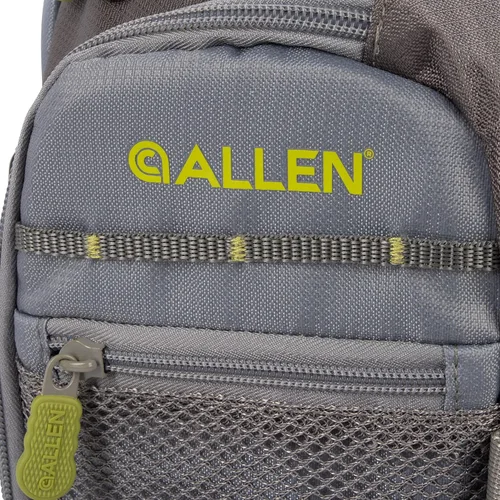 Miniatura 11 de Allen Company Cedar Creek Fly Fishing Sling Pack - Fits up to 4 Tackle/Fly Boxes and Other Accessories - Gray/Lime and Olive Green