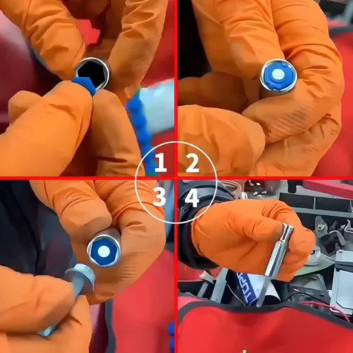 Miniatura 5 de Juego de 21 piezas de adaptador de inserto de zócalo magnético con perfil hexagonal, 10 tamaños SAE (5/16-7/8 pulgadas) y 11 tamaños métricos