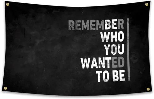 Bandera inspiradora con citas motivacionales para decoración de pared, tapiz de 3 x 5 pies, dormitorio universitario, gimnasio, oficina, decoración