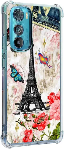 Miniatura 11 de Funda para Motorola Edge 2022, colibrí, mariposa, flores, protección contra caídas, a prueba de golpes, TPU de cuerpo completo, funda protectora
