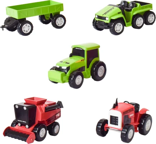 Miniatura 9 de Sunny Days Entertainment Vehículos Micro Mini City - Juego de autos y camiones de juguete de rescate para niños Camión de bomberos helicóptero