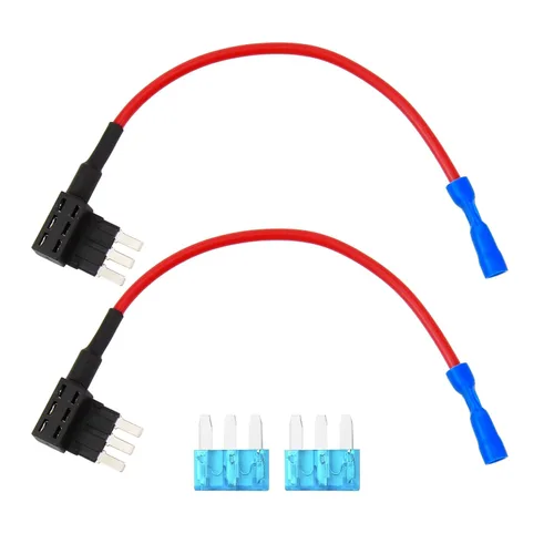 Miniatura 8 de Grifo de Fusible Micro 3, Adaptadores para Agregar un Circuito, Portafusibles Expandibles Estilo Cuchilla de 12V para Luces de Underglow, LEDs