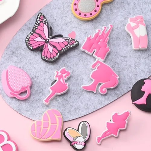 Miniatura 4 de NEVEGE Dijes de flores para zapatos para niñas, bonitos dijes de diseño para zapatos para adultos, adolescentes, niños, decoración de zapatos