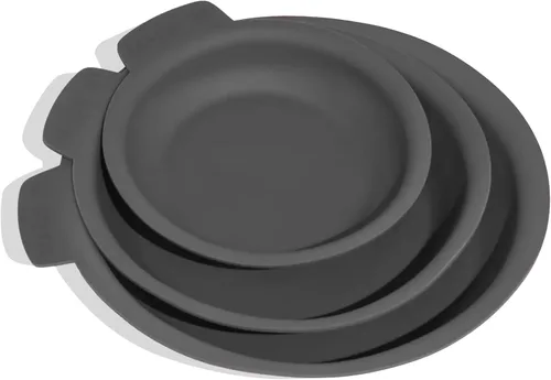 Made In Utensilios de cocina - Juego de 3 piezas (incluye protectores de sartén de 8, 10 y 12 pulgadas), grafito, silicona moldeada, aptos para