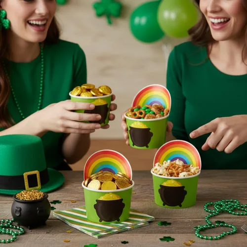 Miniatura 5 de Fun Express Olla de oro del Día de San Patricio desechables para aperitivos - 12