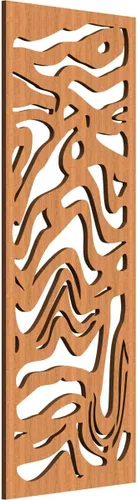 Miniatura 138 de 9 3/8"W x 24 3/8"H x 1/4"T Northfield Decorativos Paneles de Pared de Madera Calado, Abedul