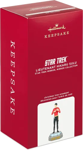 Miniatura 3 de Hallmark Keepsake Adorno Navideño 2022, Star Trek Mirror, Mirror Collection Teniente Hikaru Sulu, Luz y Sonido Teniente Sulu Narrador