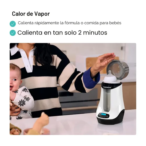 Miniatura 4 de Baby Brezza Calentador Inteligente de Biberones, Calentador de Leche Materna + Descongelador – Aplicación Gratuita - Diferentes Temperaturas